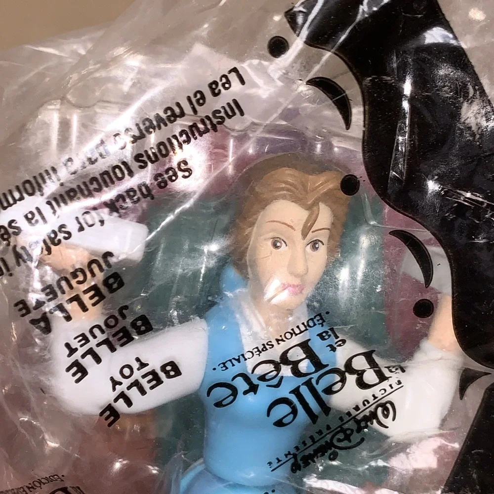 2002 McDonald's Belle Happy meal Toy Sealed Cake Topper Party Favor Beauty Beast